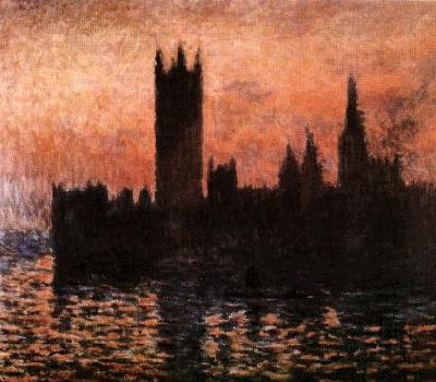 Claude Monet Houses of Parliament, Germany oil painting art